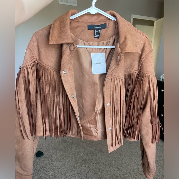 Suede fringe cropped western jacket - Picture 2 of 7